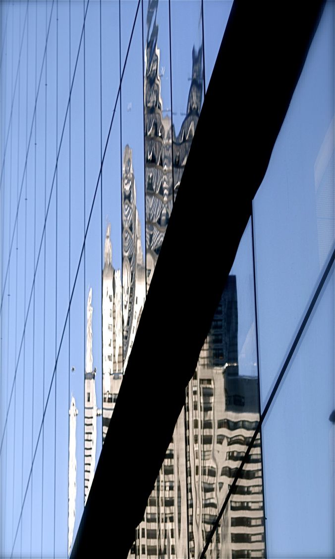 new york city chrysler building reflection