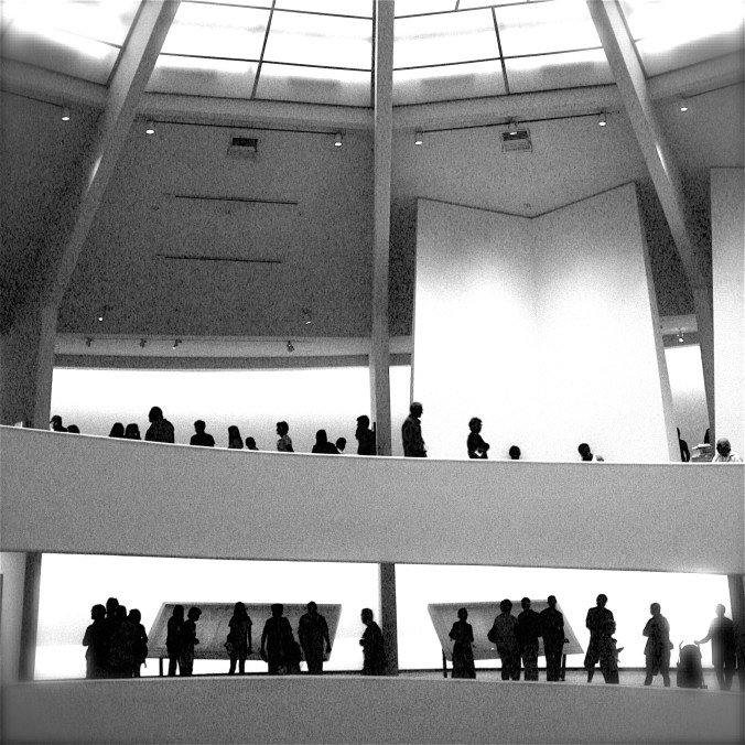 new york guggenheim black white