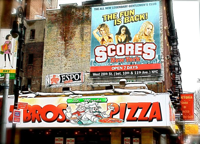 new york city ninth avenue 2 bros pizza scores ad