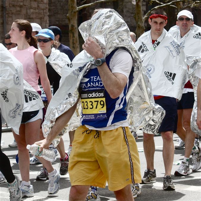 boston marathon silver blanket 2