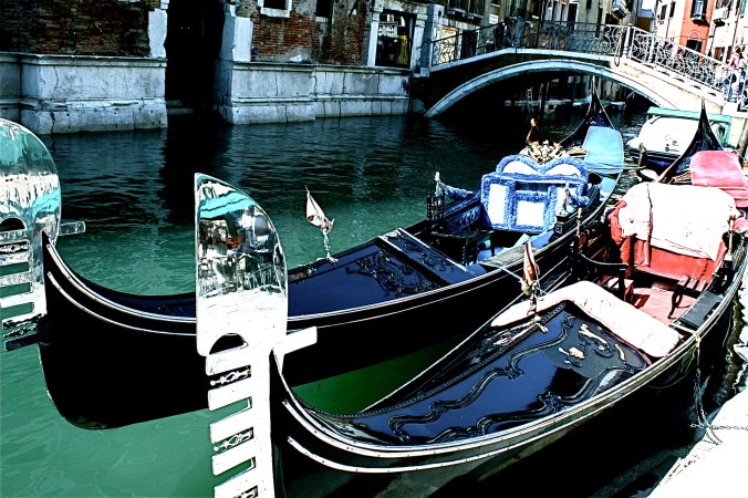 venice gondolas canal