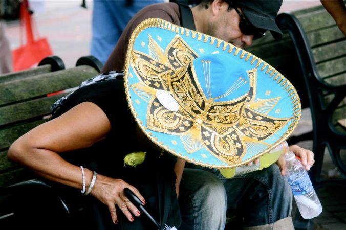 boston copley square immigration protest july 10 2010 sombrero blue
