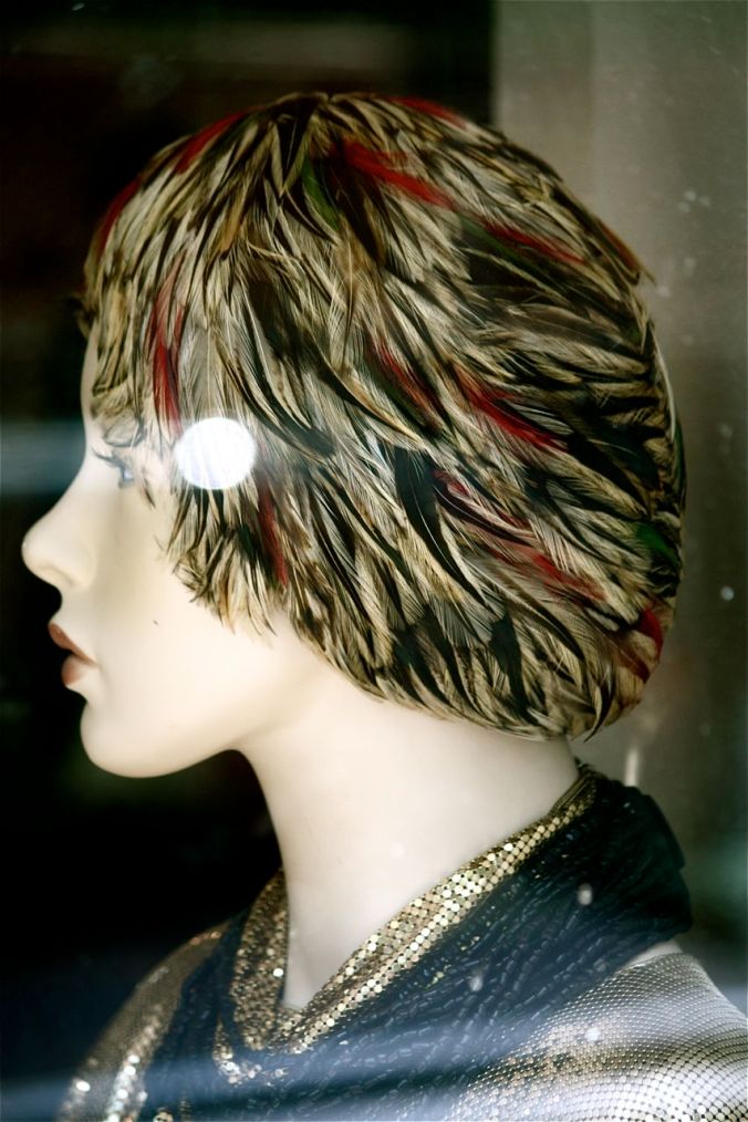 boston newbury street vintage store mannequin profile