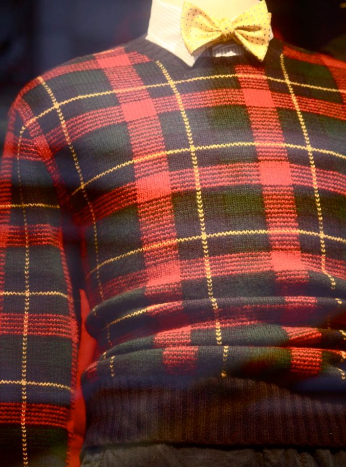 boston downtown crossing macys shirt plaid bowtie