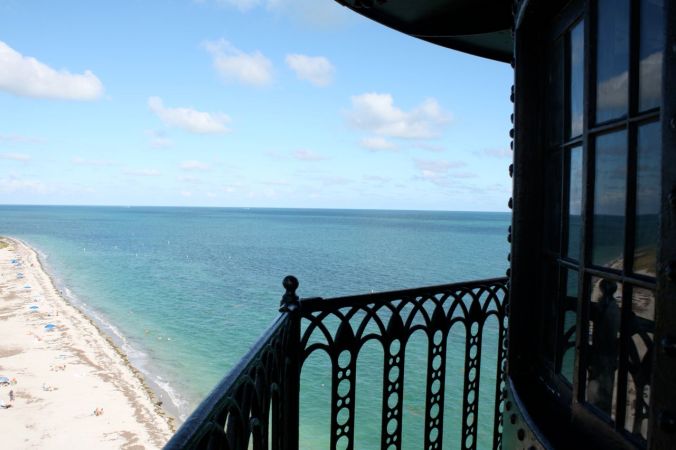 florida biscayne bay light house view