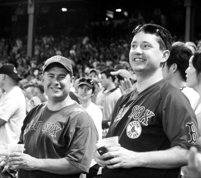 boston fenway park red sox black white 6