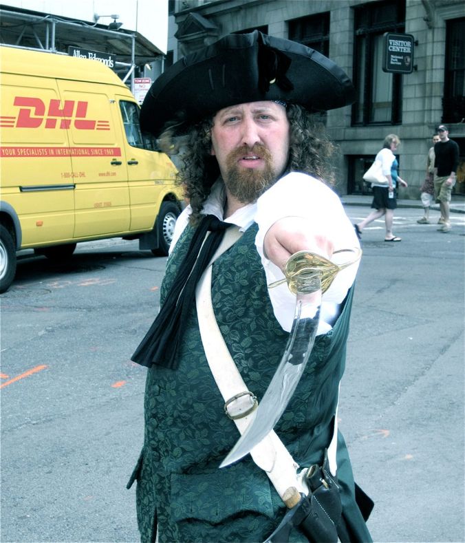 boston downtown crossing man with sword 2