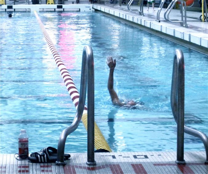 boston MIT pool hand out of pool