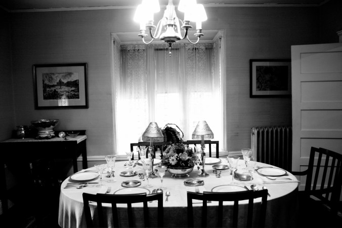 boston brookline kennedy house birthplace dining room
