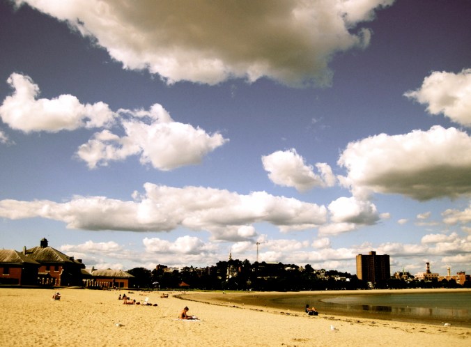 boston carson beach clouds sand