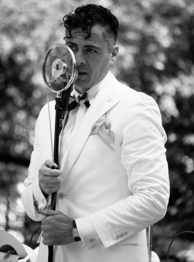 new york city governors island jazz age party michael arenella microphone