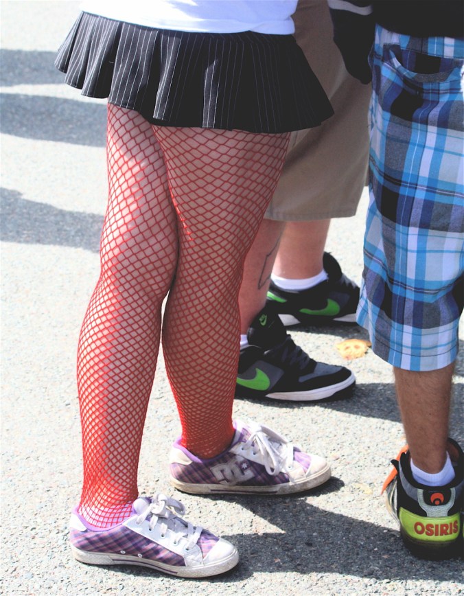 boston hemp fest girl in fish nets