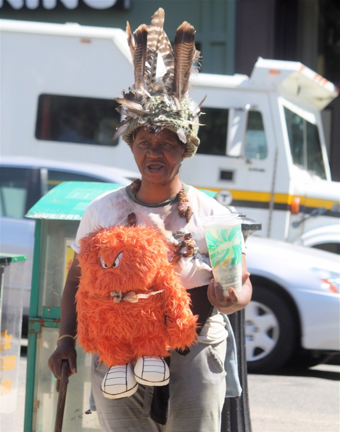 boston park street station woman beggar