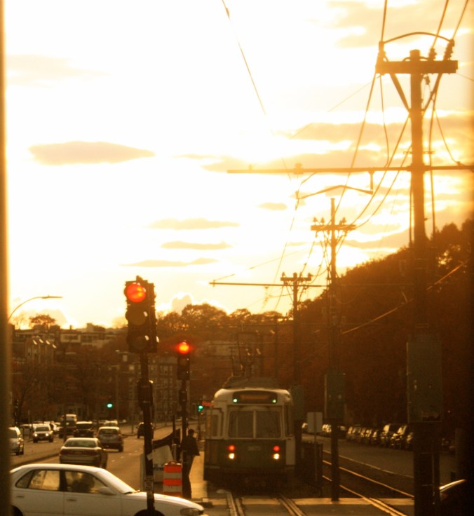 boston green line november 11 2011 commonwealth avenue