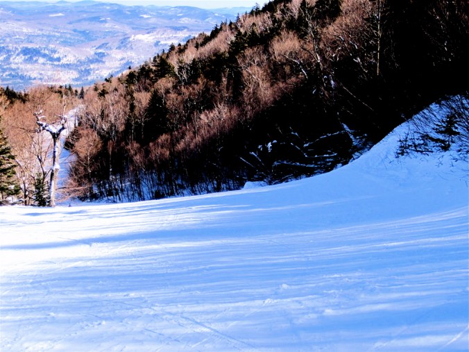 sunday river snow trees mountain