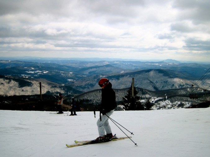 killington mountain view skier
