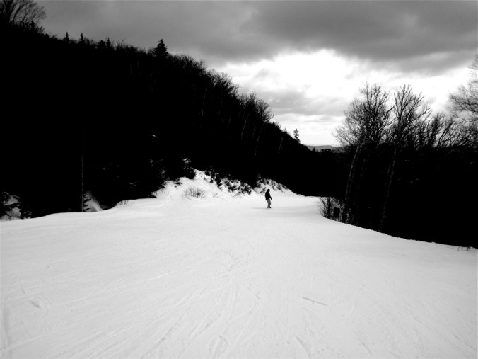 killington trail black white