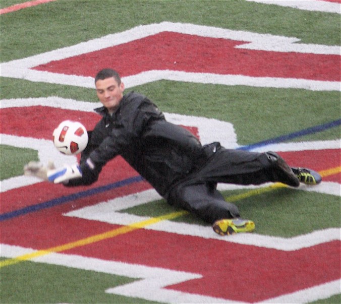 boston harvard university stadium haiti leve goalie practice