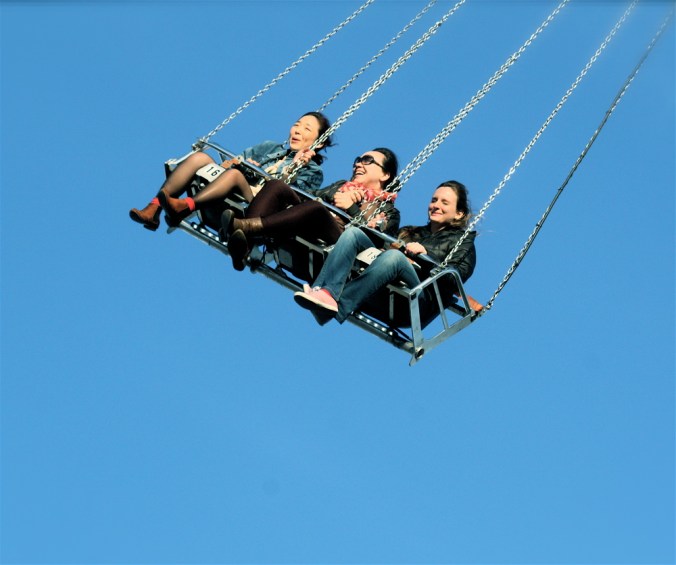 boston revere fair people on swing