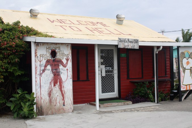 cayman islands hell welcome to hell sign