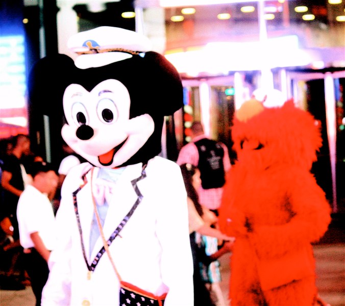 new york city times square mickey mouse costume