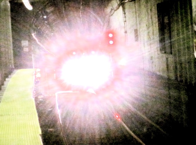 boston haymarket orange line train approaching