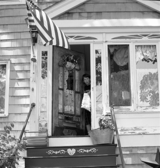 boston malden house boy opening door