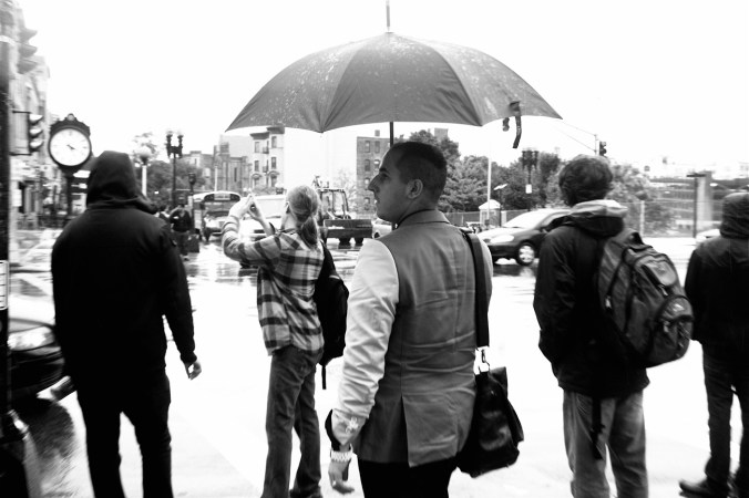 boston boylston street people with umbrellas 2