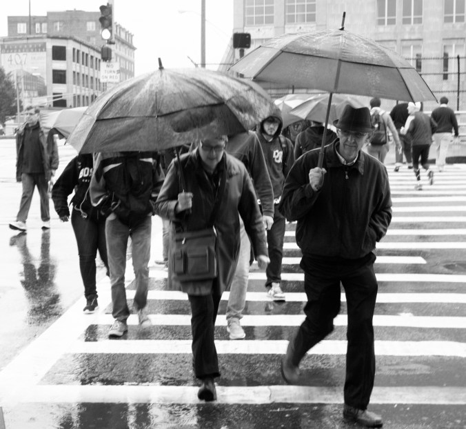 boston boylston street people with umbrellas 6