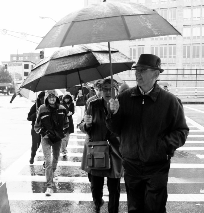 boston boylston street people with umbrellas 7