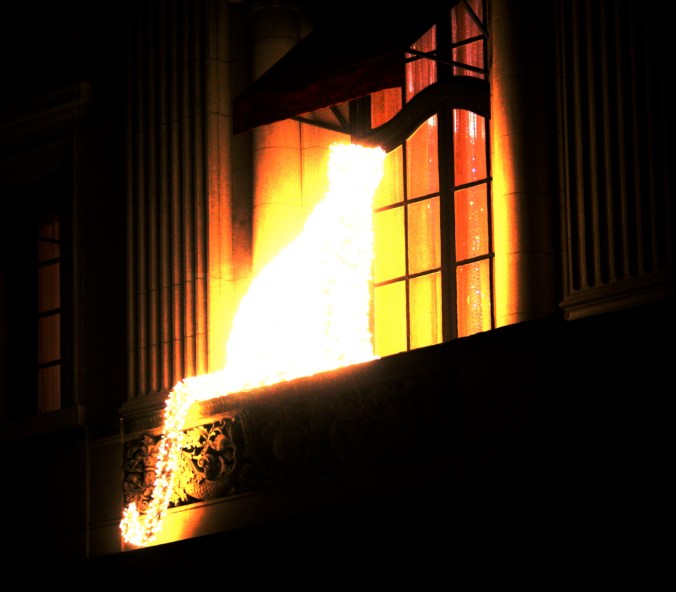 new york city cartier building cat decoration