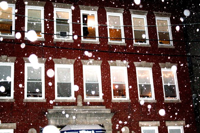 boston allston snow storm red house