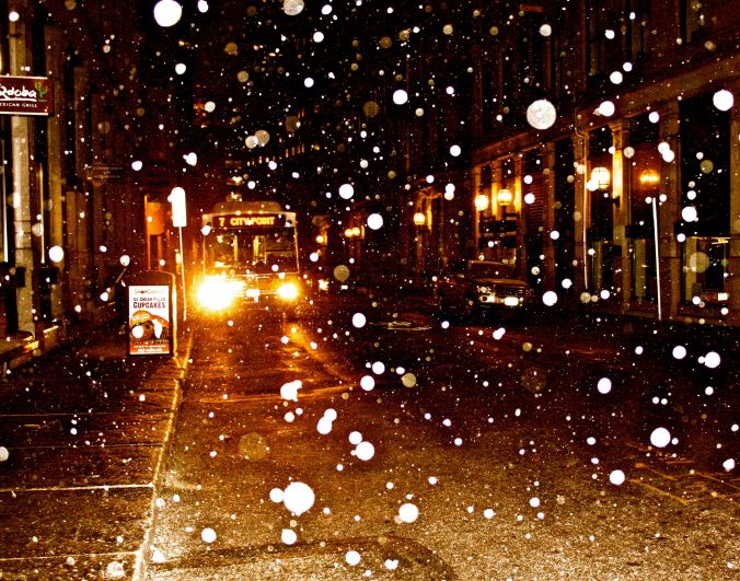 boston downtown crossing snow storm bus