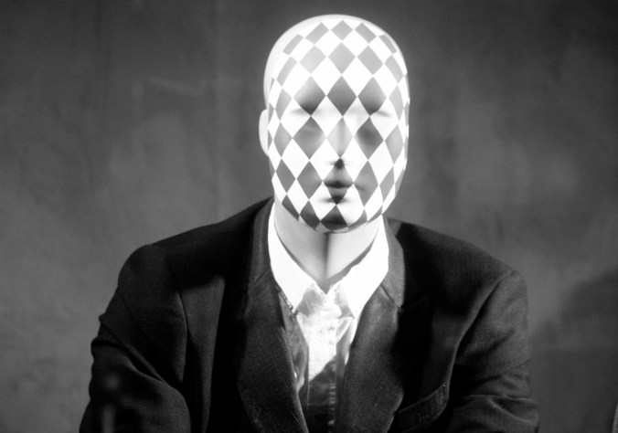 new york city fifth avenue mannequin with checker board on face