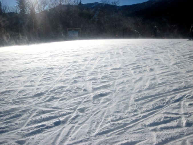 sugarbush upper mountain snow billowing