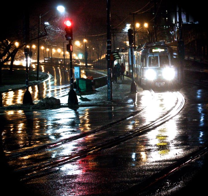 boston allston night rain