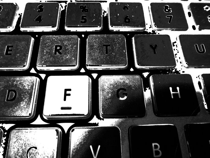 boston apple mac keyboard black white