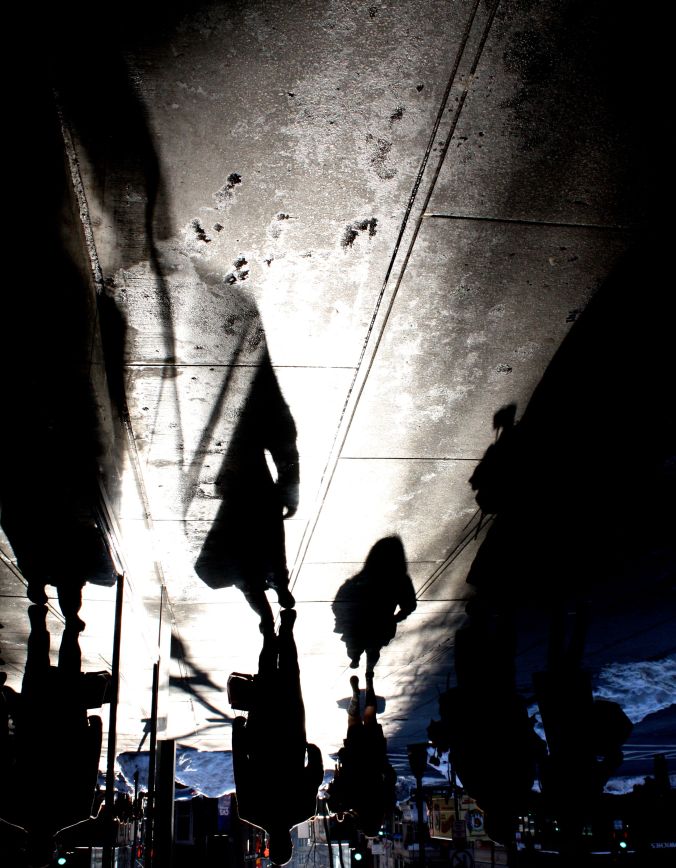 boston downtown crossing corner of washington street shadows
