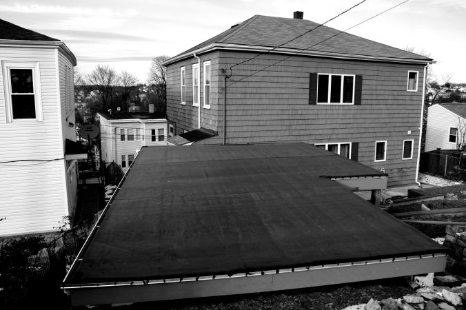 boston everett flat roof house