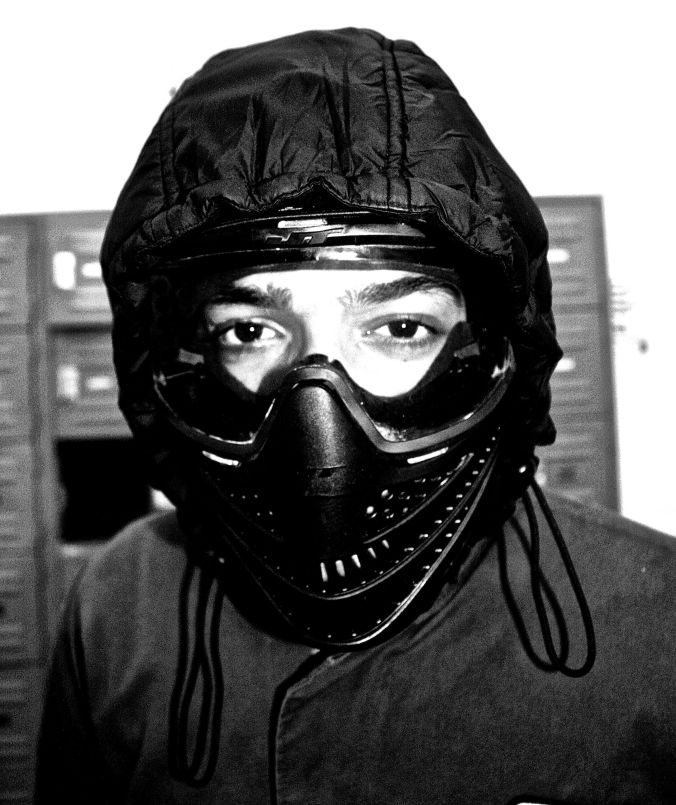 boston paintball mask portrait