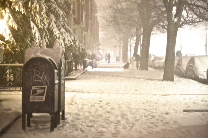 boston snow storm february 8 blizzard nemo mailboxes