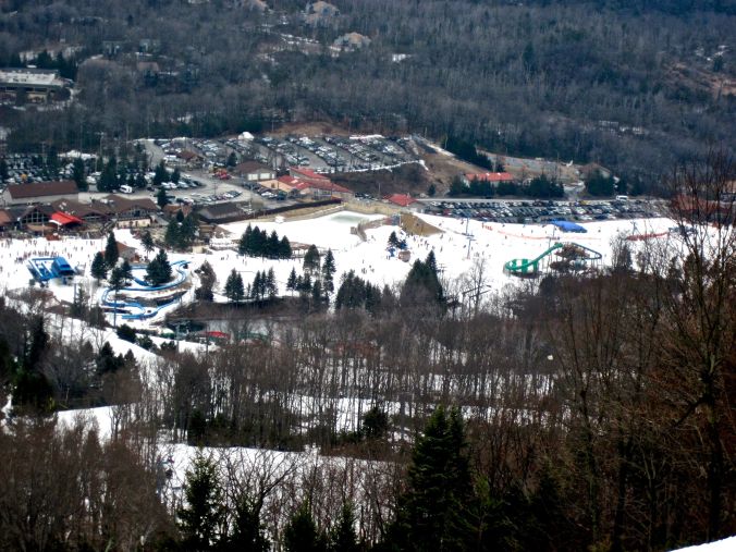 camelback poconos ski resort view
