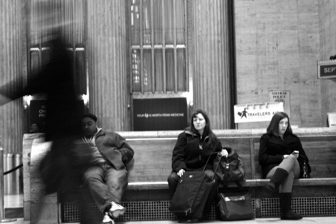 philadelphia 30th street station people waiting 2