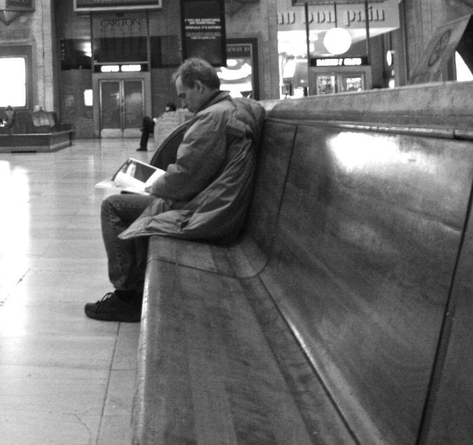 Philadelphia 30th street station person waiting
