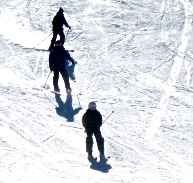 wachusett people skiing