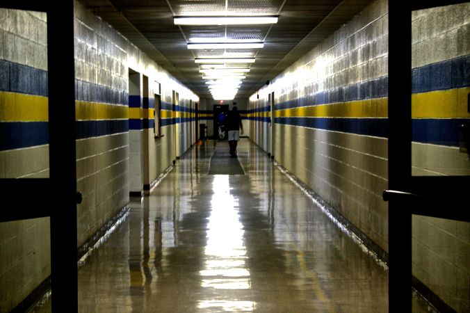 western new england university hallway