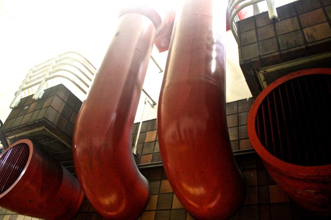 boston porter square t stop red pipes