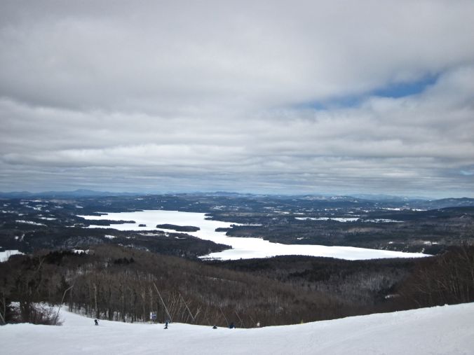 sunapee clouds lake mountain view