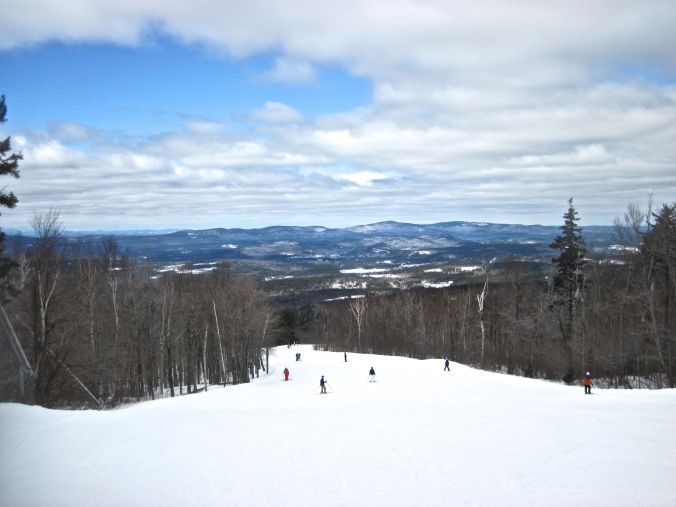 sunapee mountain view clouds