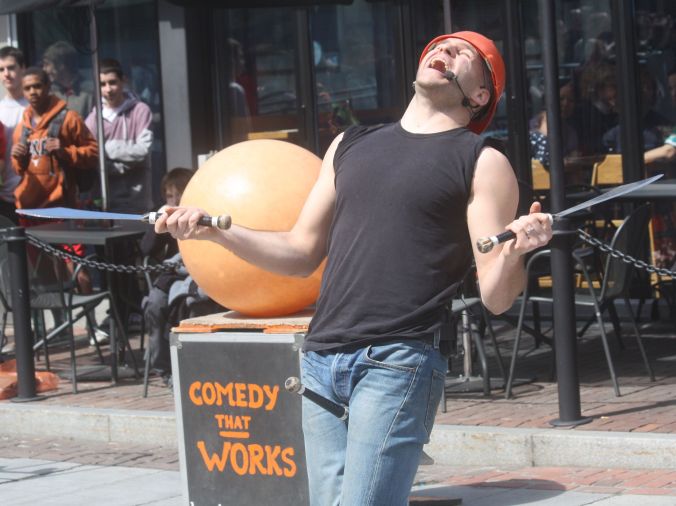 boston faneuil hall brett mccoy real mccoy comedy that works street performer 10